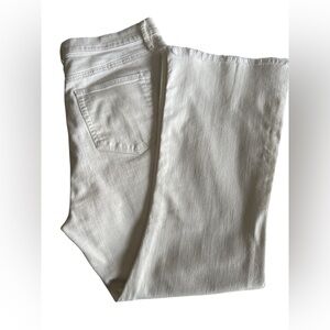 LOFT The Kick Crop Classic White Women's Jeans
